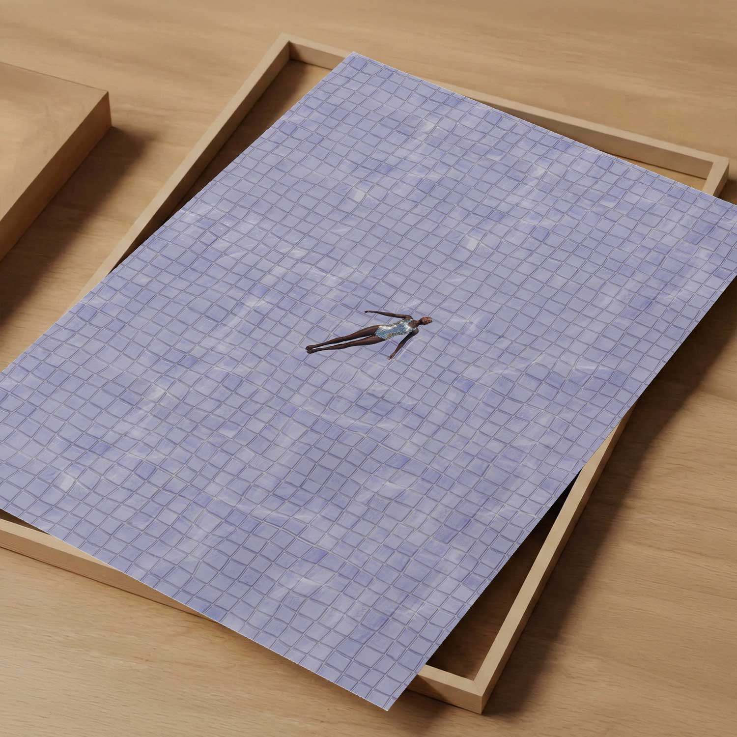 Lavender Drift, Vertical, Art Print