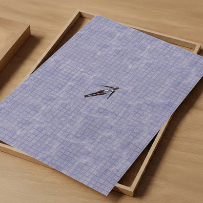 Lavender Drift, Vertical, Art Print