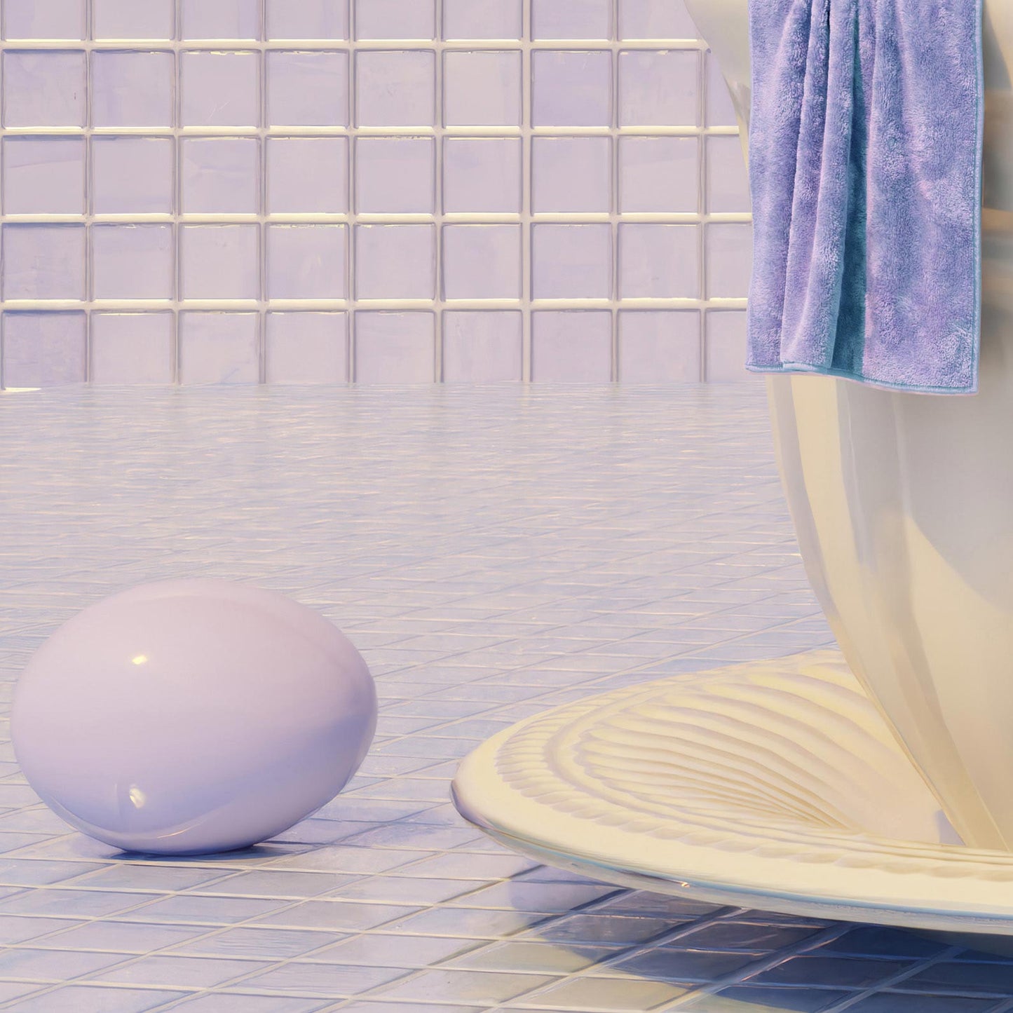 High Resolution Art Texture Of Lavender Tea Time