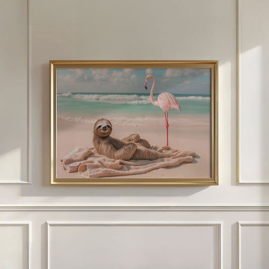 Lazy Beach Day, Horizontal, Wall Art