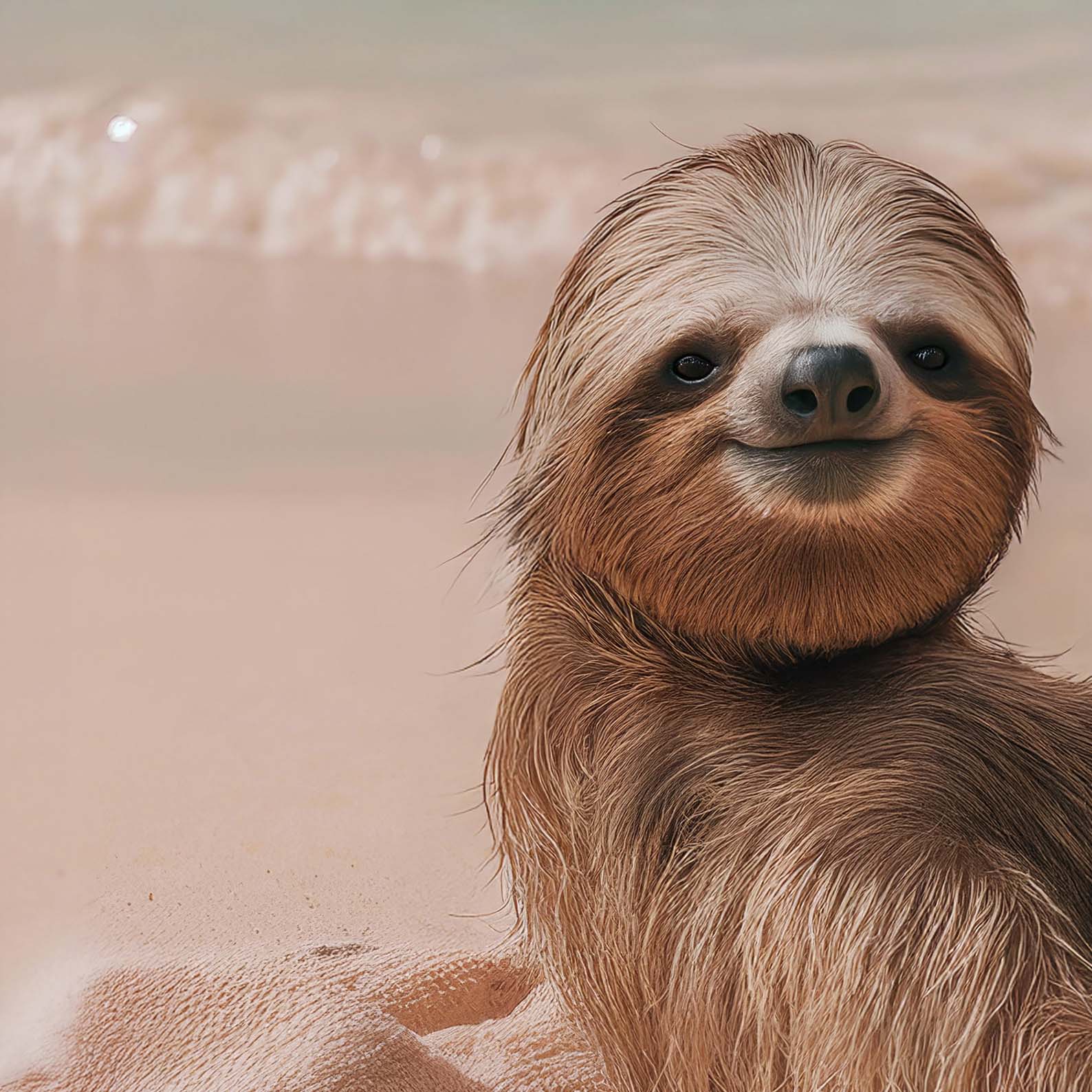 Extreme Close Up Detail Of Lazy Beach Day