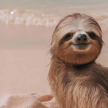 Extreme Close Up Detail Of Lazy Beach Day