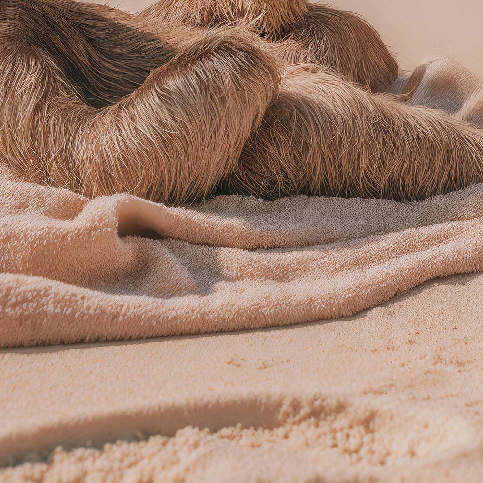 High Definition Print Quality Detail Of Lazy Beach Day