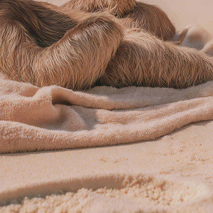 High Definition Print Quality Detail Of Lazy Beach Day