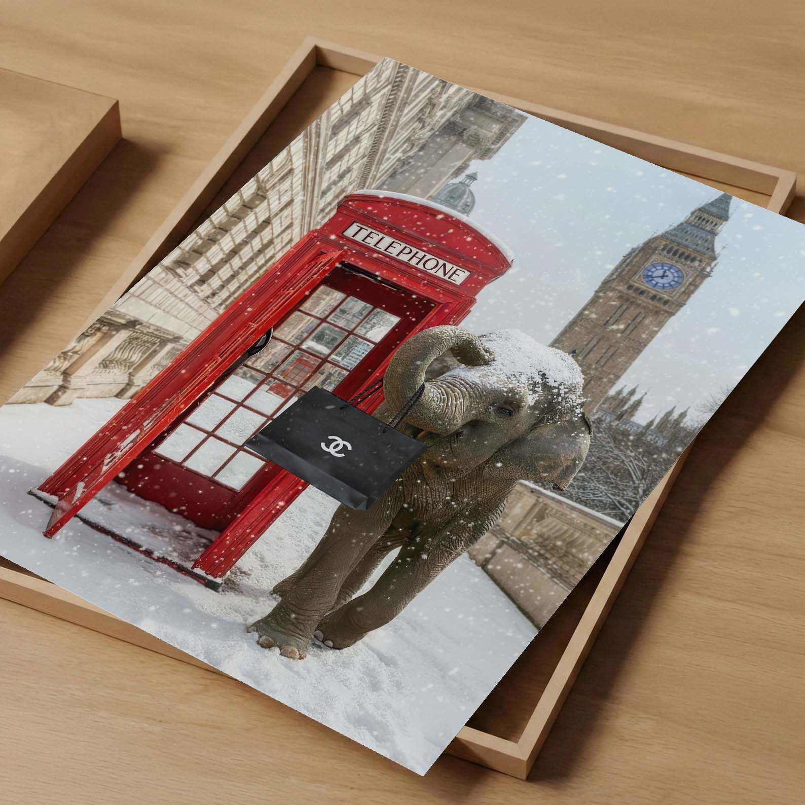 London Stroll, Vertical, Art Print