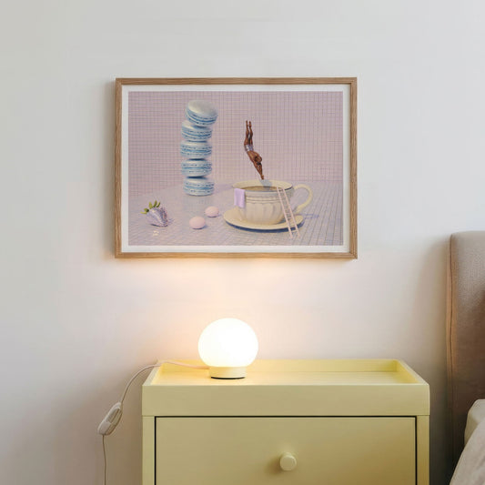 Macaron High Dive, Horizontal, Framed Art