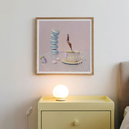 Macaron High Dive, Square, Framed Art