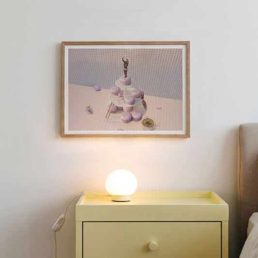 Macaron Tower Dive, Horizontal, Framed Art