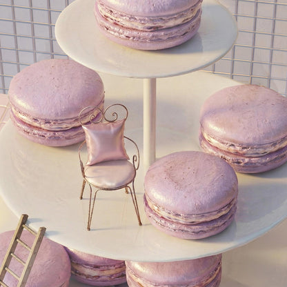 High Resolution Art Texture Of Macaron Tower Dive
