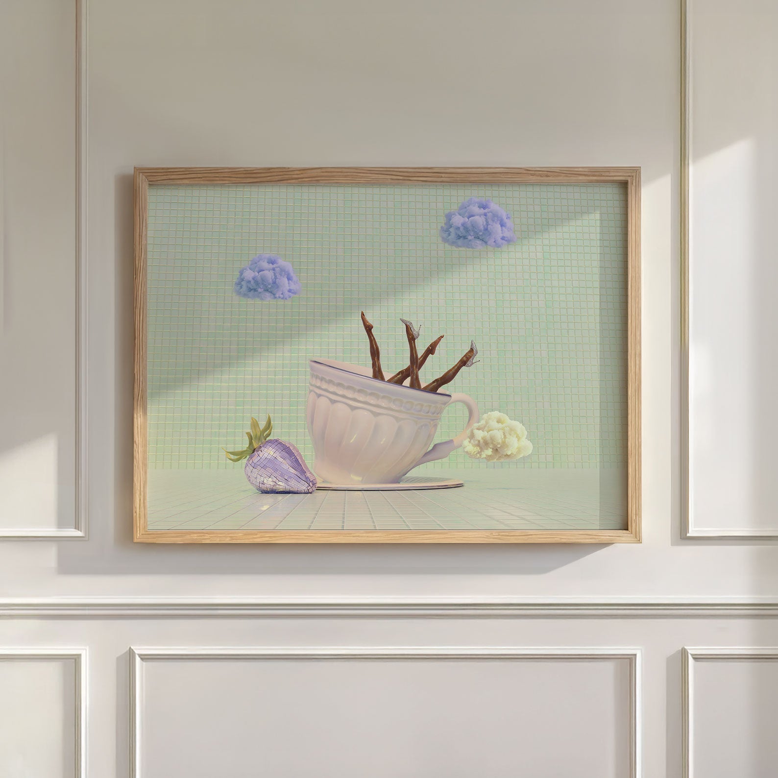Matcha Latte, Horizontal, Wall Art