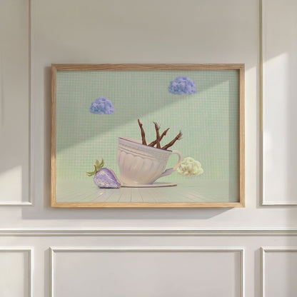 Matcha Latte, Horizontal, Wall Art