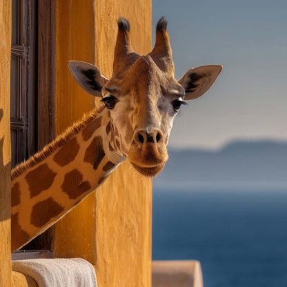 Extreme Close Up Detail Of Mediterranean Giraffe