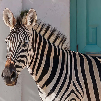 High Resolution Art Texture Of Mediterranean Zebra In Bloom