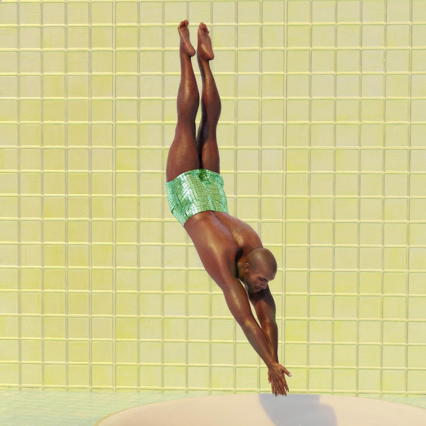 Extreme Close Up Detail Of Minty High Dive