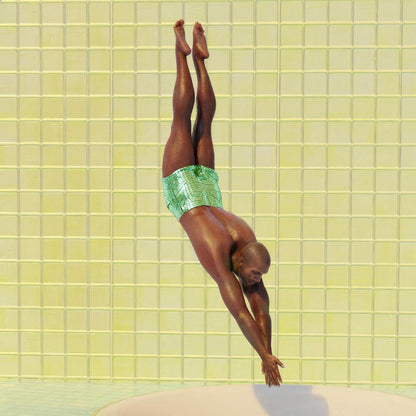Extreme Close Up Detail Of Minty High Dive