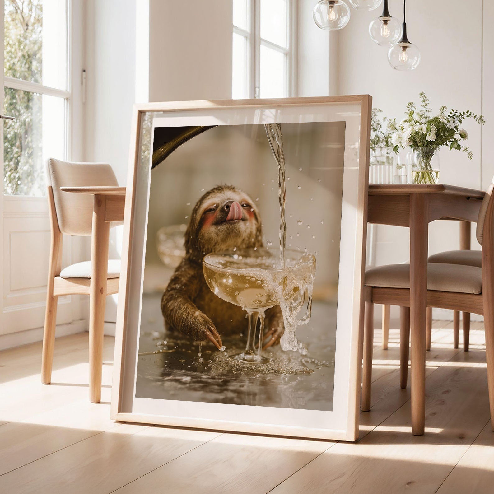More Champagne Please I, Vertical, Framed Art