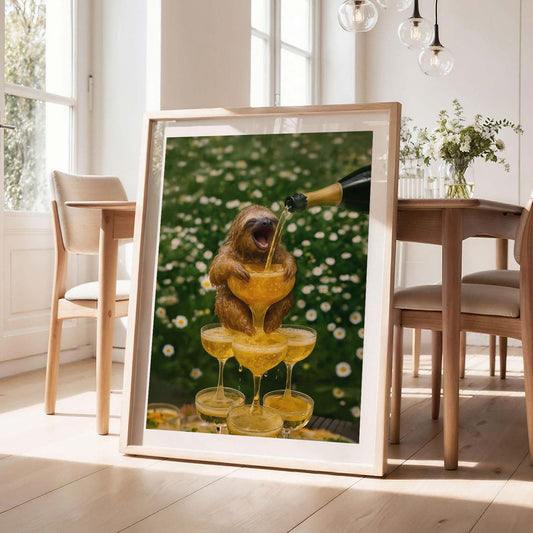 More Champagne Please, Vertical, Framed Art
