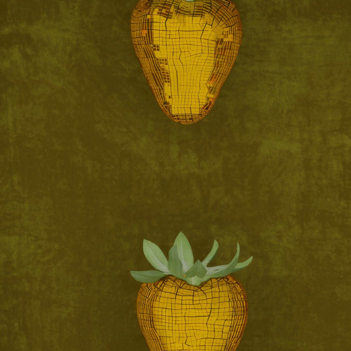High Resolution Art Texture Of Olive Disco Berry Box