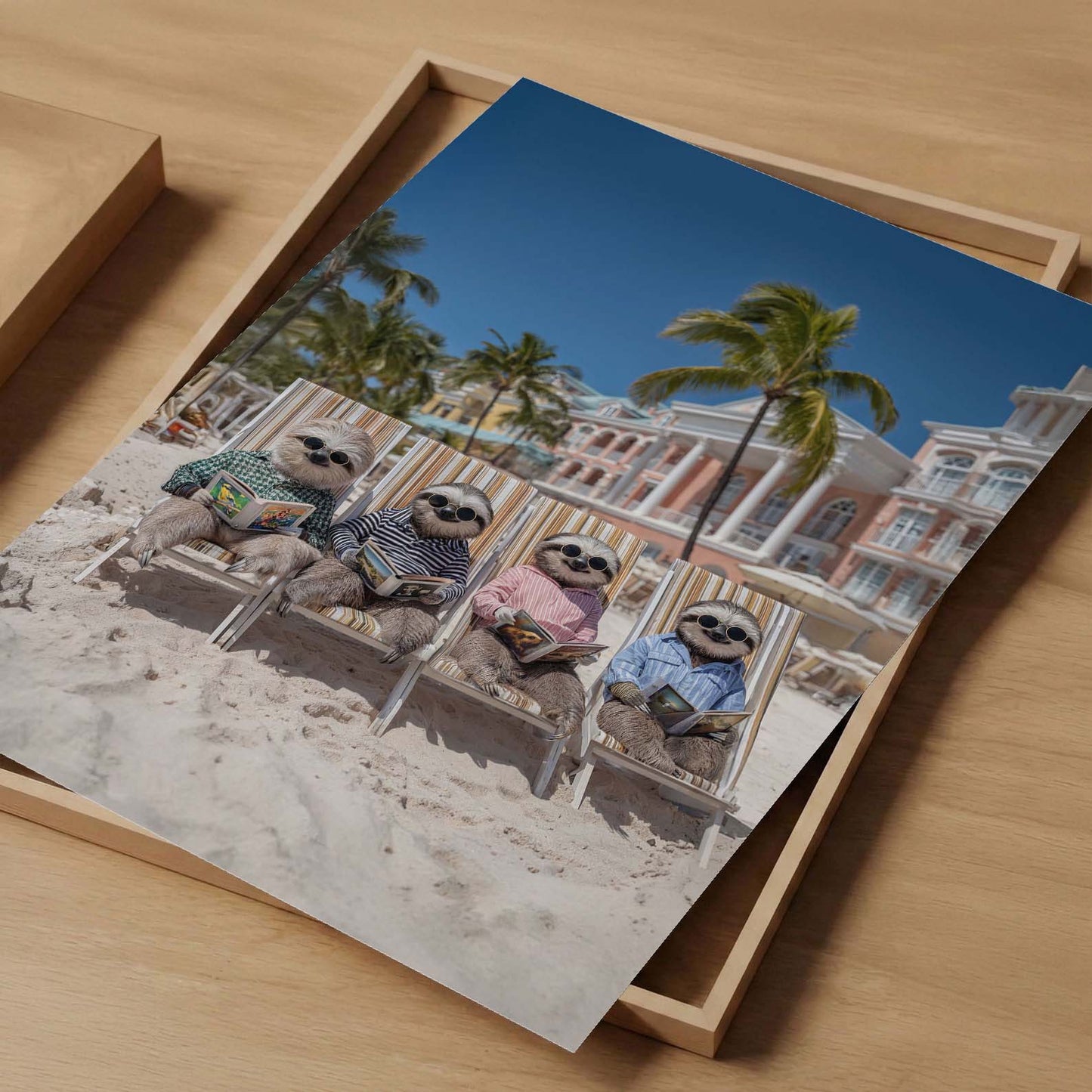 On The Beach II, Vertical, Art Print