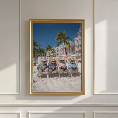 On The Beach II, Vertical, Wall Art