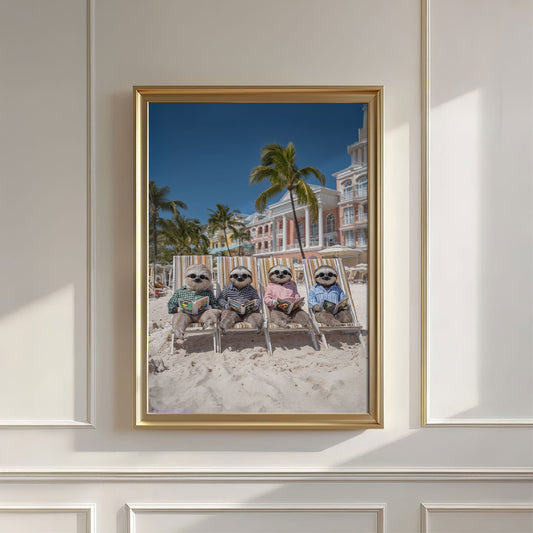 On The Beach II, Vertical, Wall Art