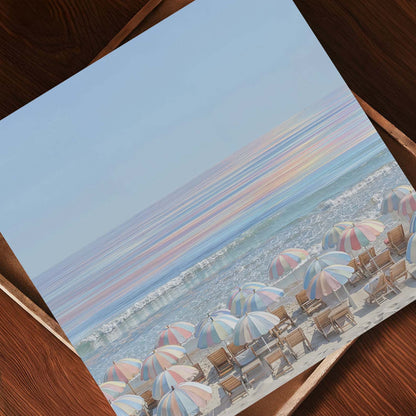 Pastel Seaside, Square, Art Print