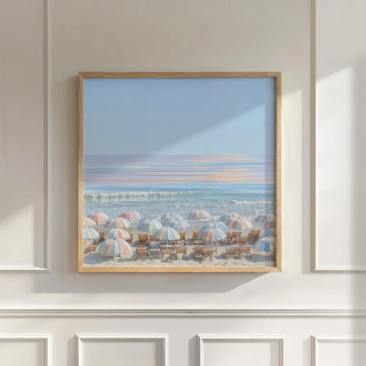 Pastel Seaside, Square, Wall Art