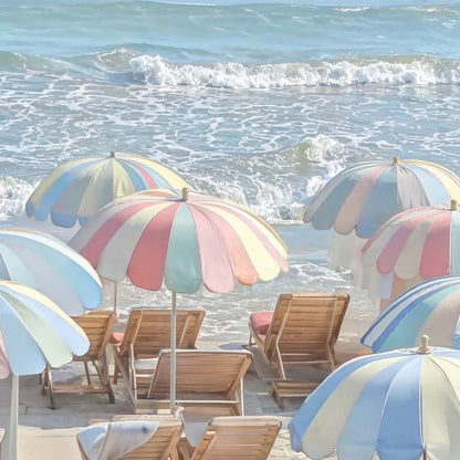 High Resolution Art Texture Of Pastel Seaside