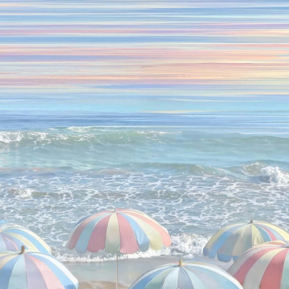 High Definition Print Quality Detail Of Pastel Seaside