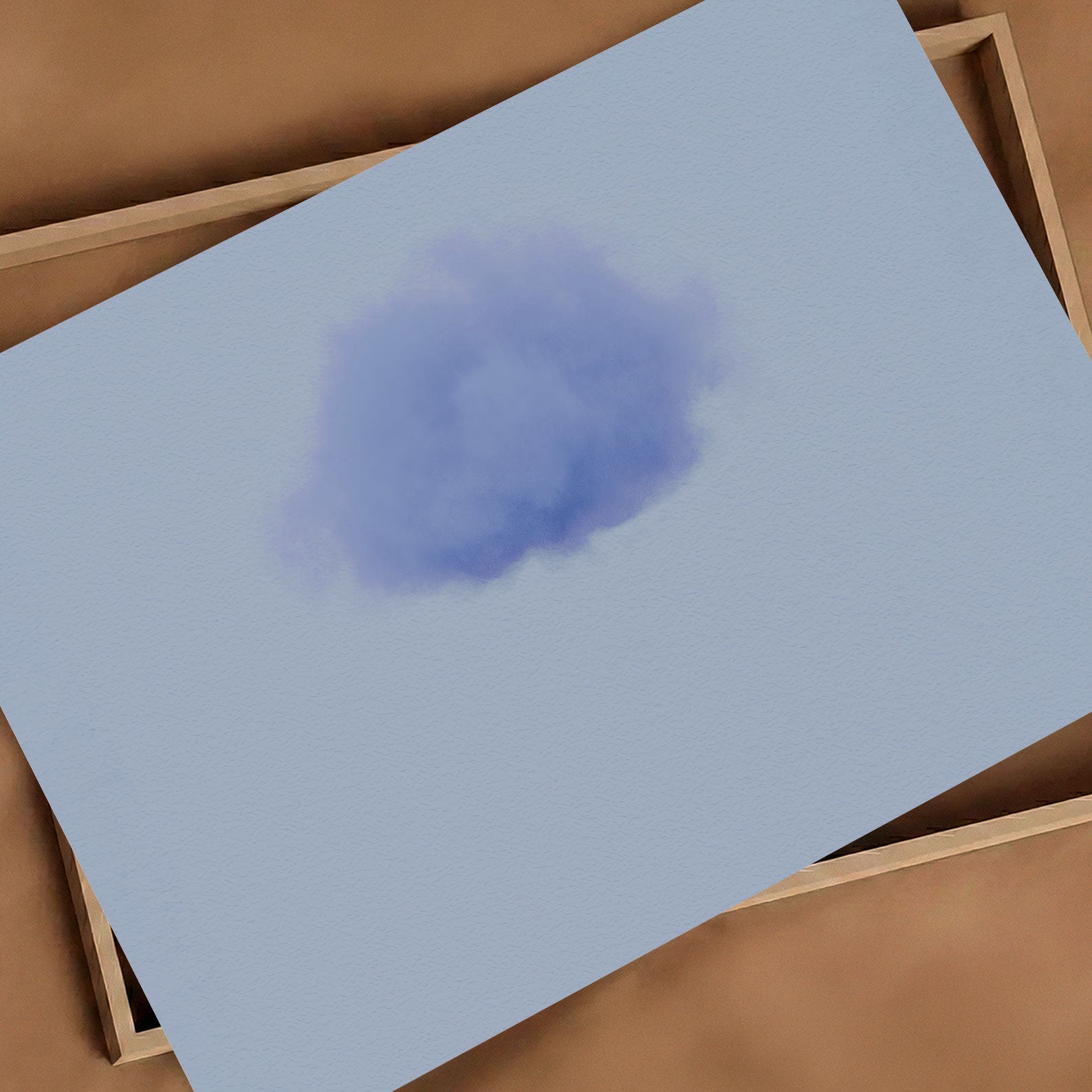 Art Print Showcase Of Petal Cloud · Blue Poppy, Horizontal