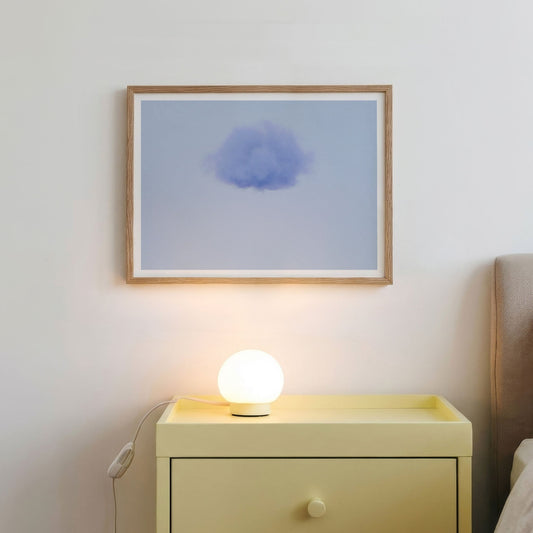 Framed Wall Art Of Petal Cloud · Blue Poppy, Horizontal