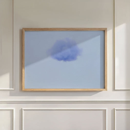 Petal Cloud · Blue Poppy, Wall Art, Horizontal