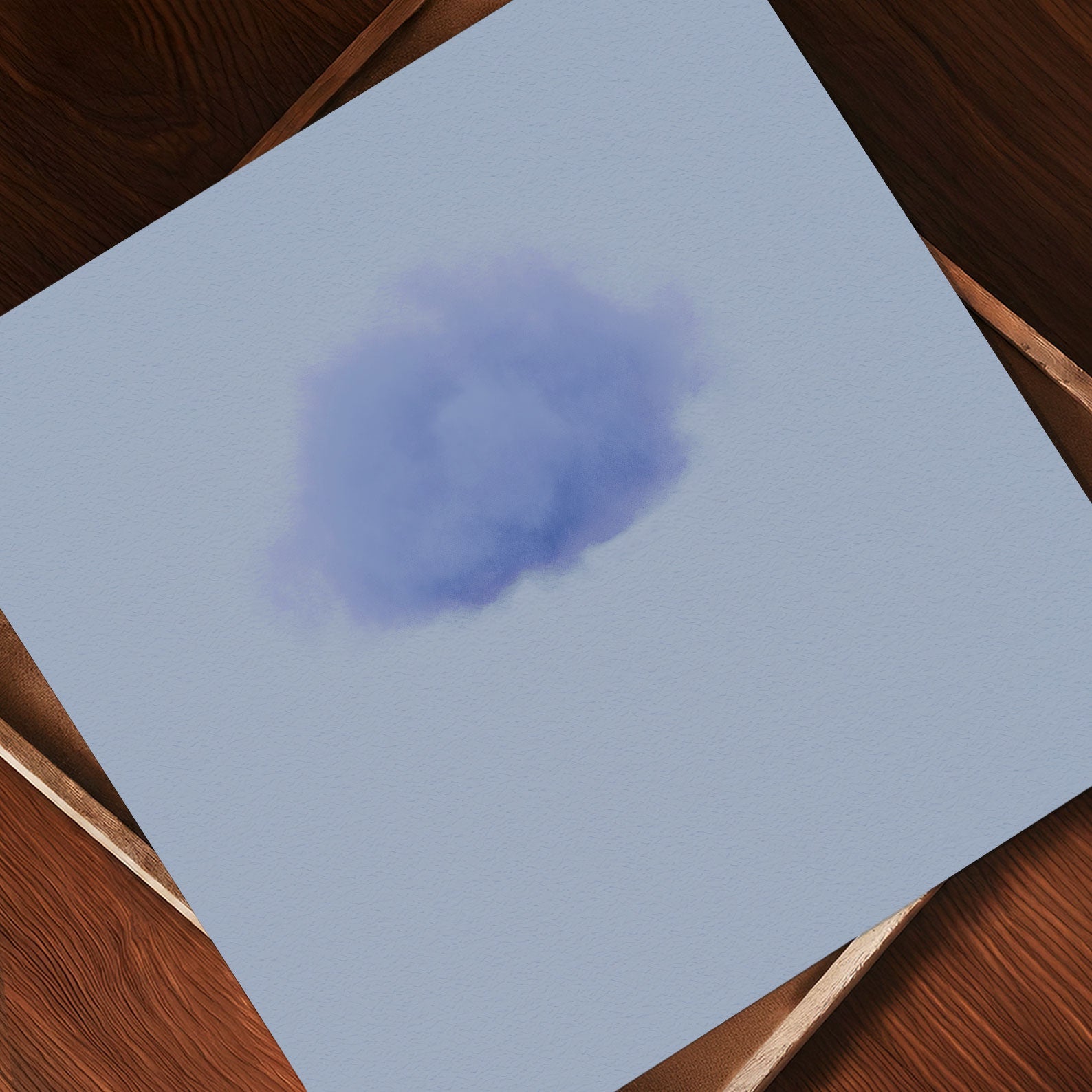 Art Print Showcase Of Petal Cloud · Blue Poppy, Square