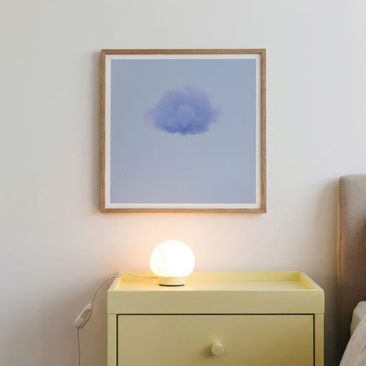 Framed Wall Art Of Petal Cloud · Blue Poppy, Square