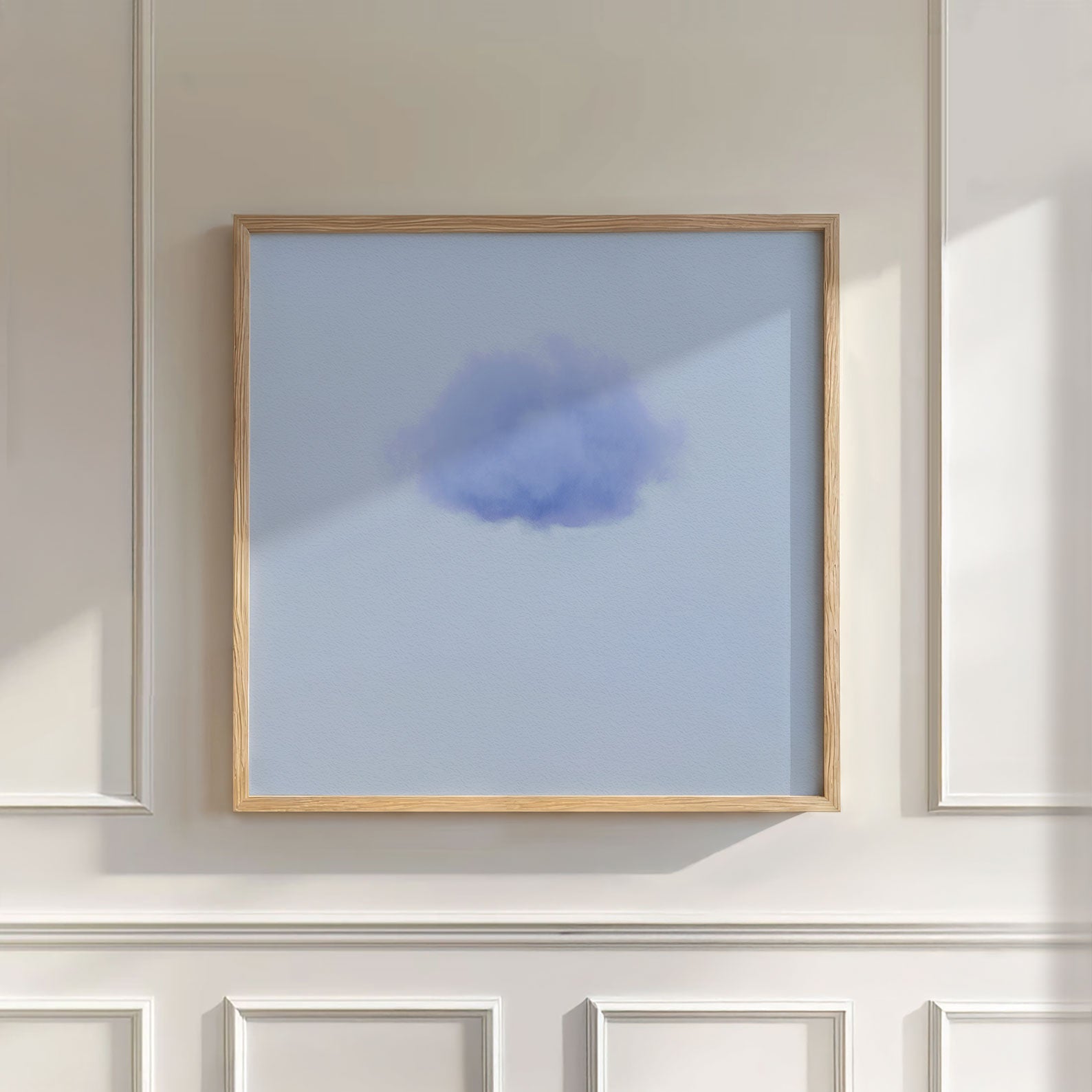 Petal Cloud · Blue Poppy, Wall Art, Square