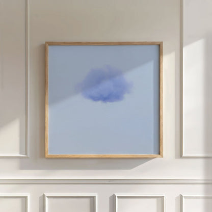Petal Cloud · Blue Poppy, Wall Art, Square