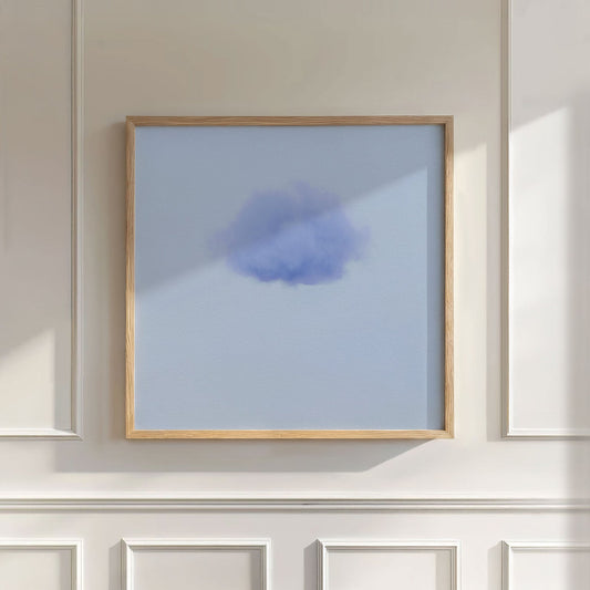 Petal Cloud · Blue Poppy, Wall Art, Square