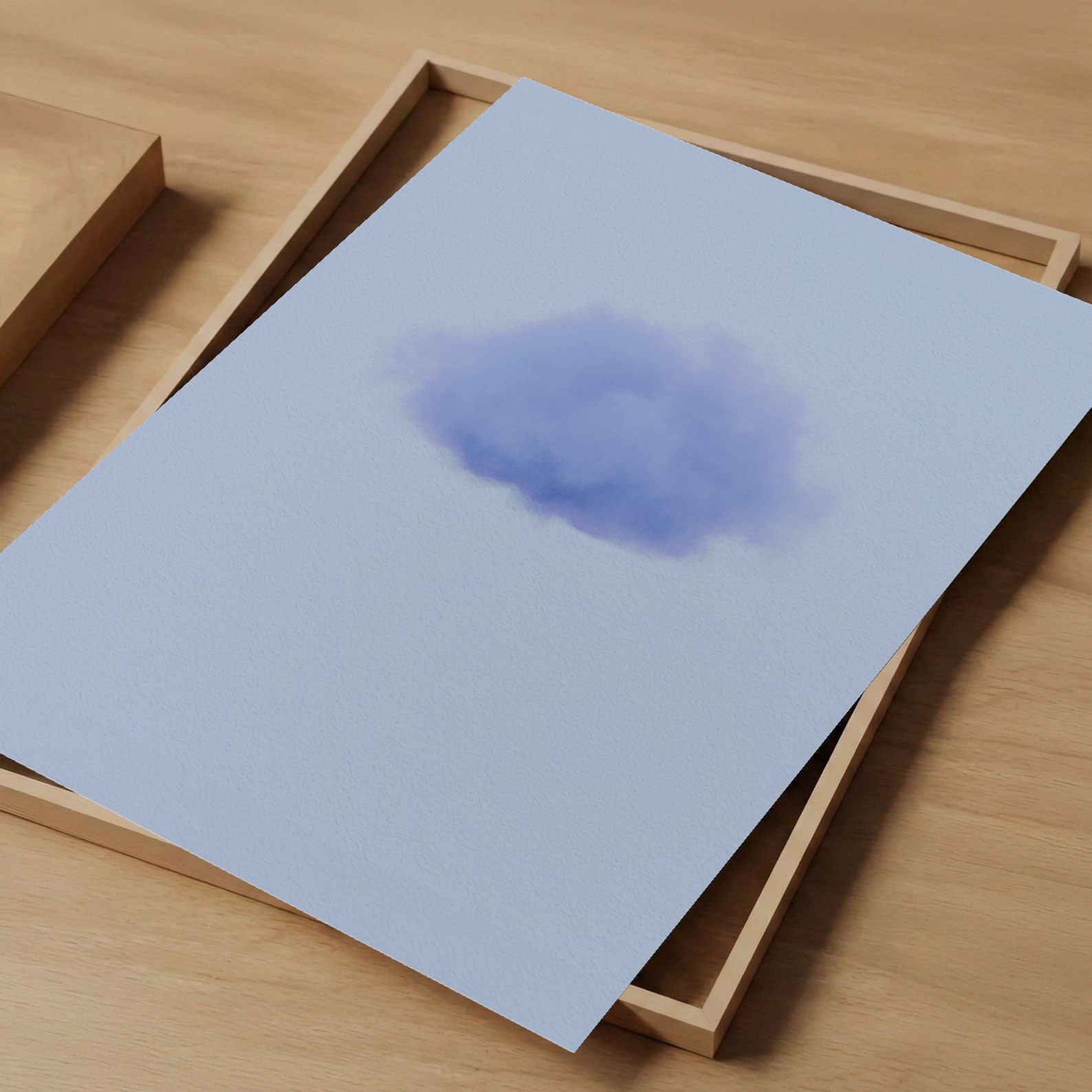 Art Print Showcase Of Petal Cloud · Blue Poppy, Vertical