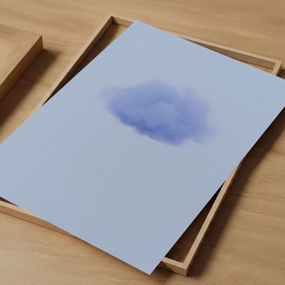 Art Print Showcase Of Petal Cloud · Blue Poppy, Vertical