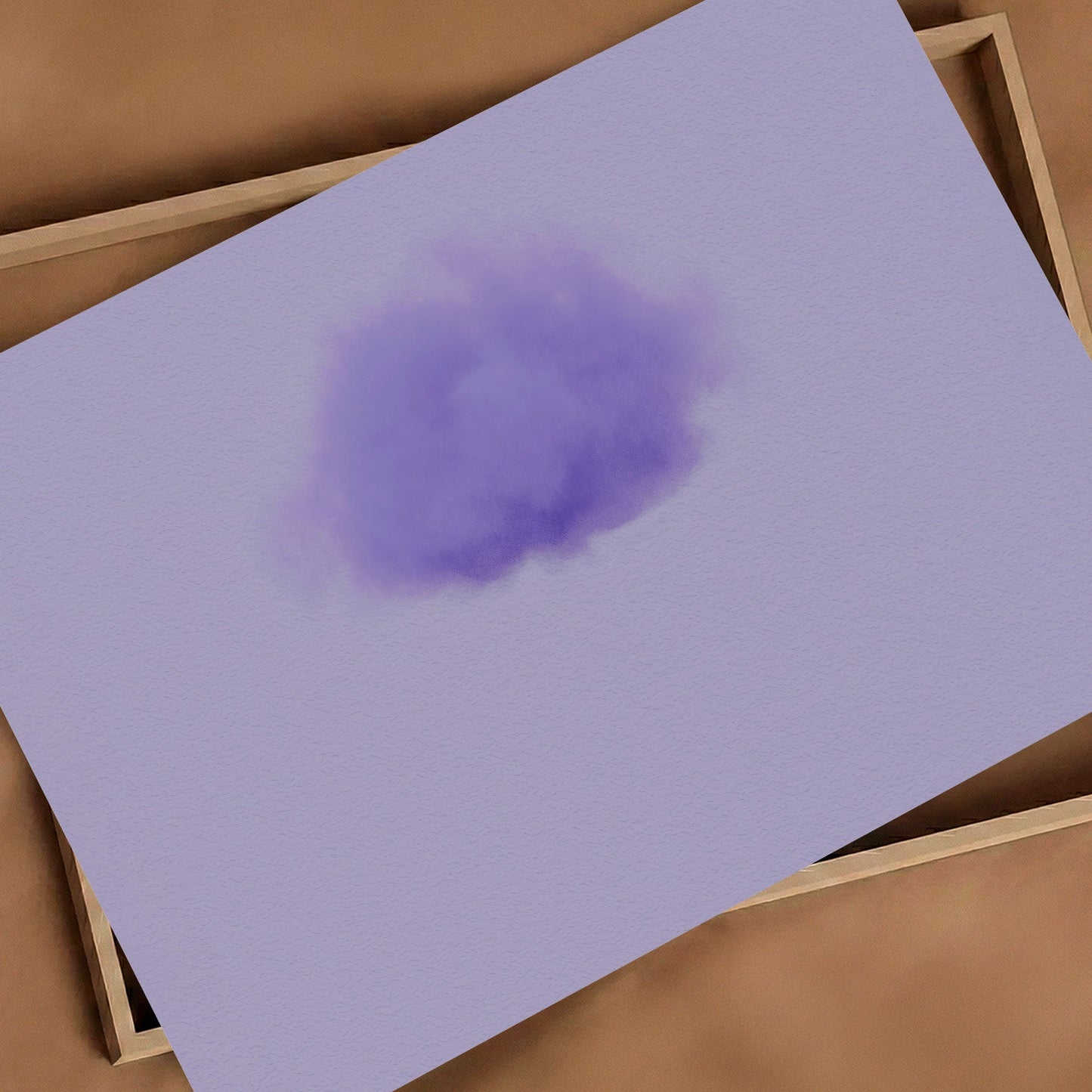 Art Print Showcase Of Petal Cloud · Lavender, Horizontal