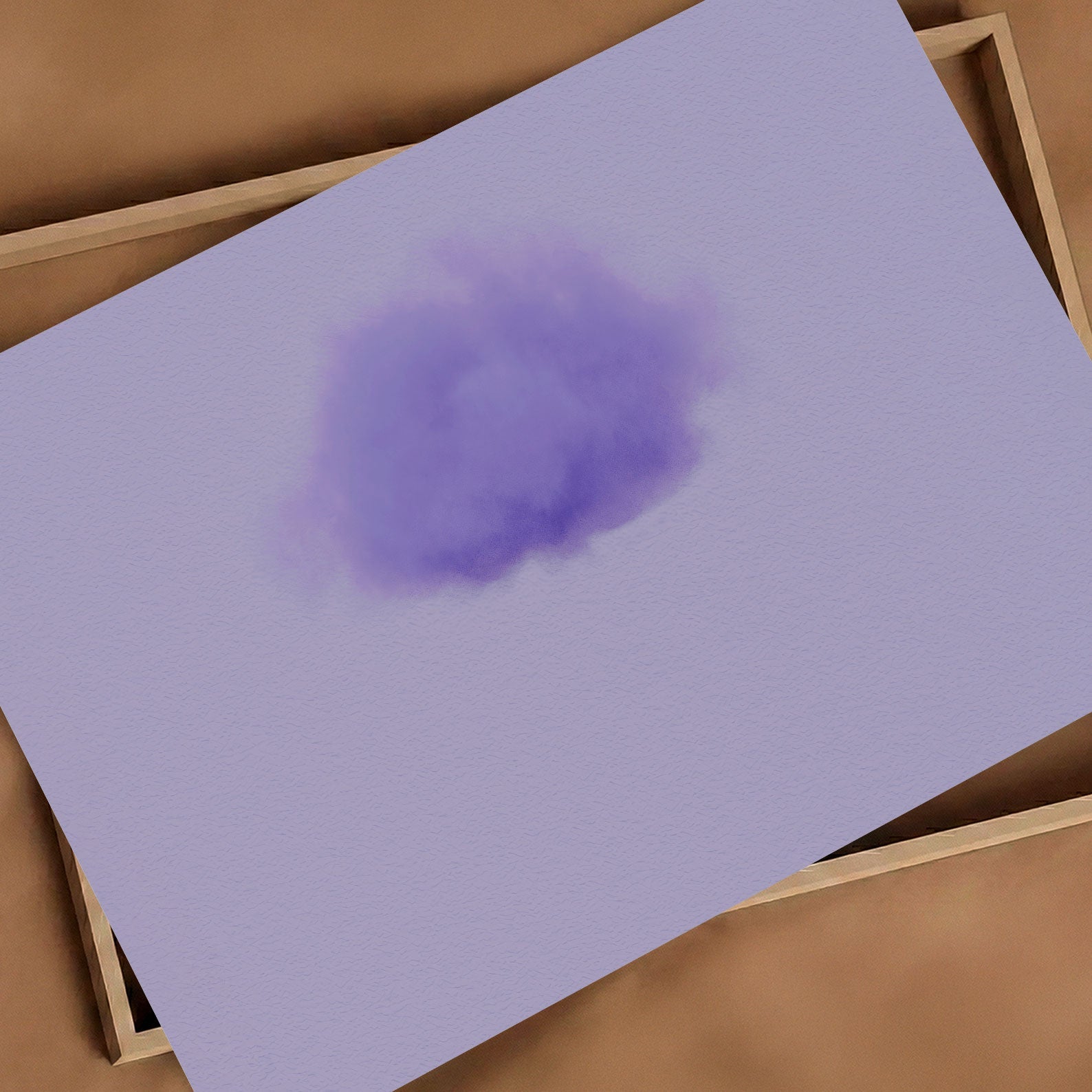Art Print Showcase Of Petal Cloud · Lavender, Horizontal