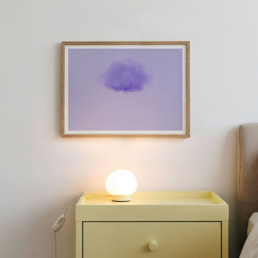 Framed Wall Art Of Petal Cloud · Lavender, Horizontal