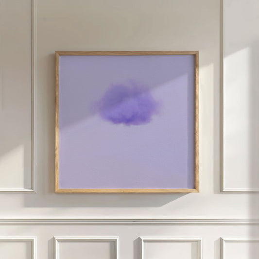 Petal Cloud · Lavender, Wall Art, Square