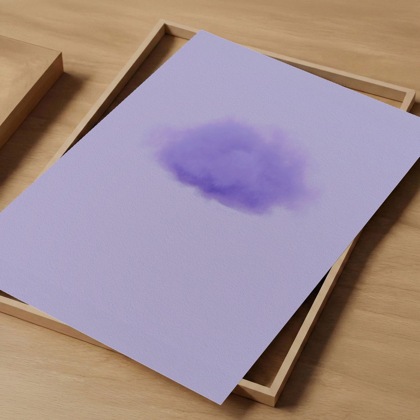 Art Print Showcase Of Petal Cloud · Lavender, Vertical