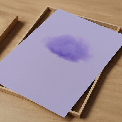 Art Print Showcase Of Petal Cloud · Lavender, Vertical