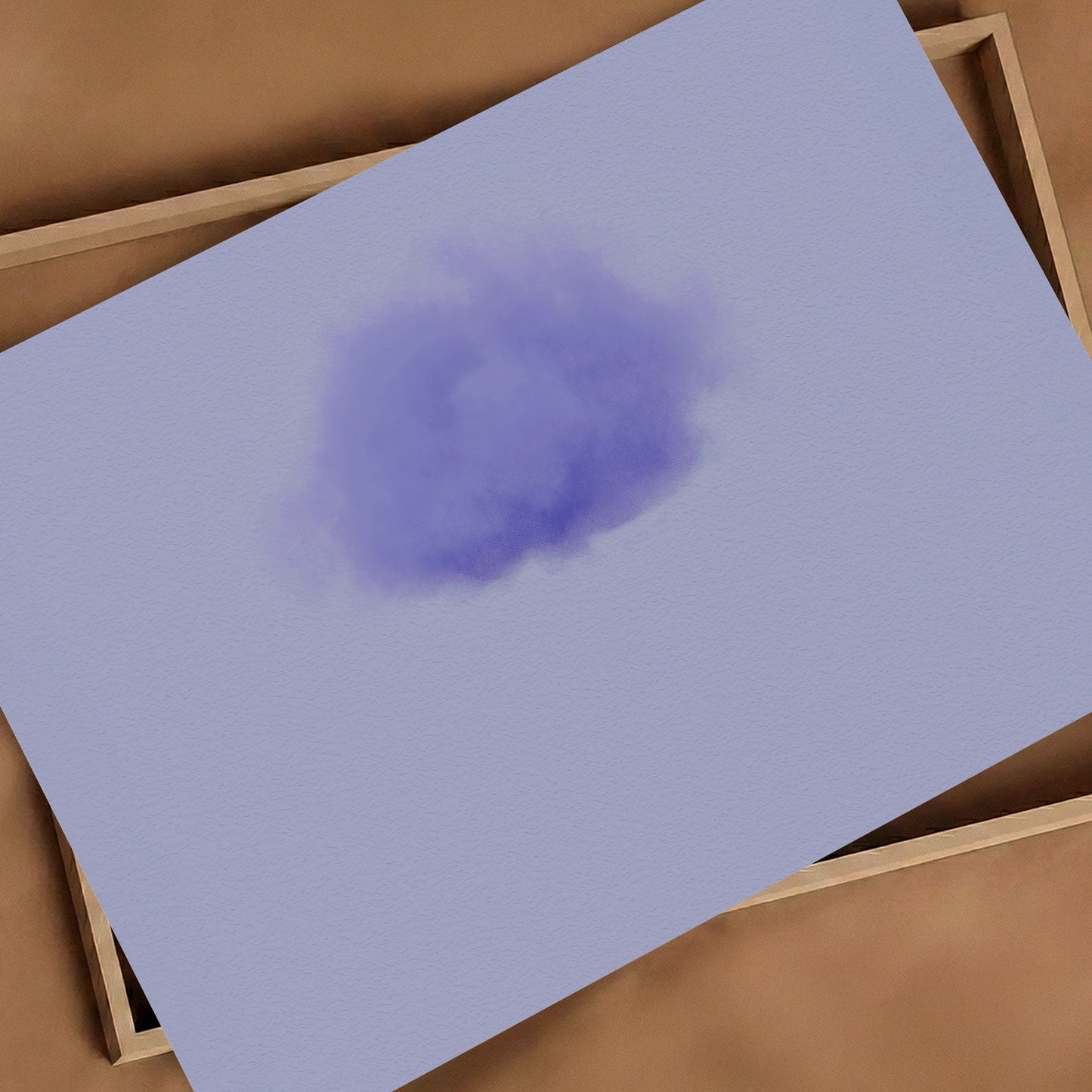 Art Print Showcase Of Petal Cloud · Periwinkle, Horizontal