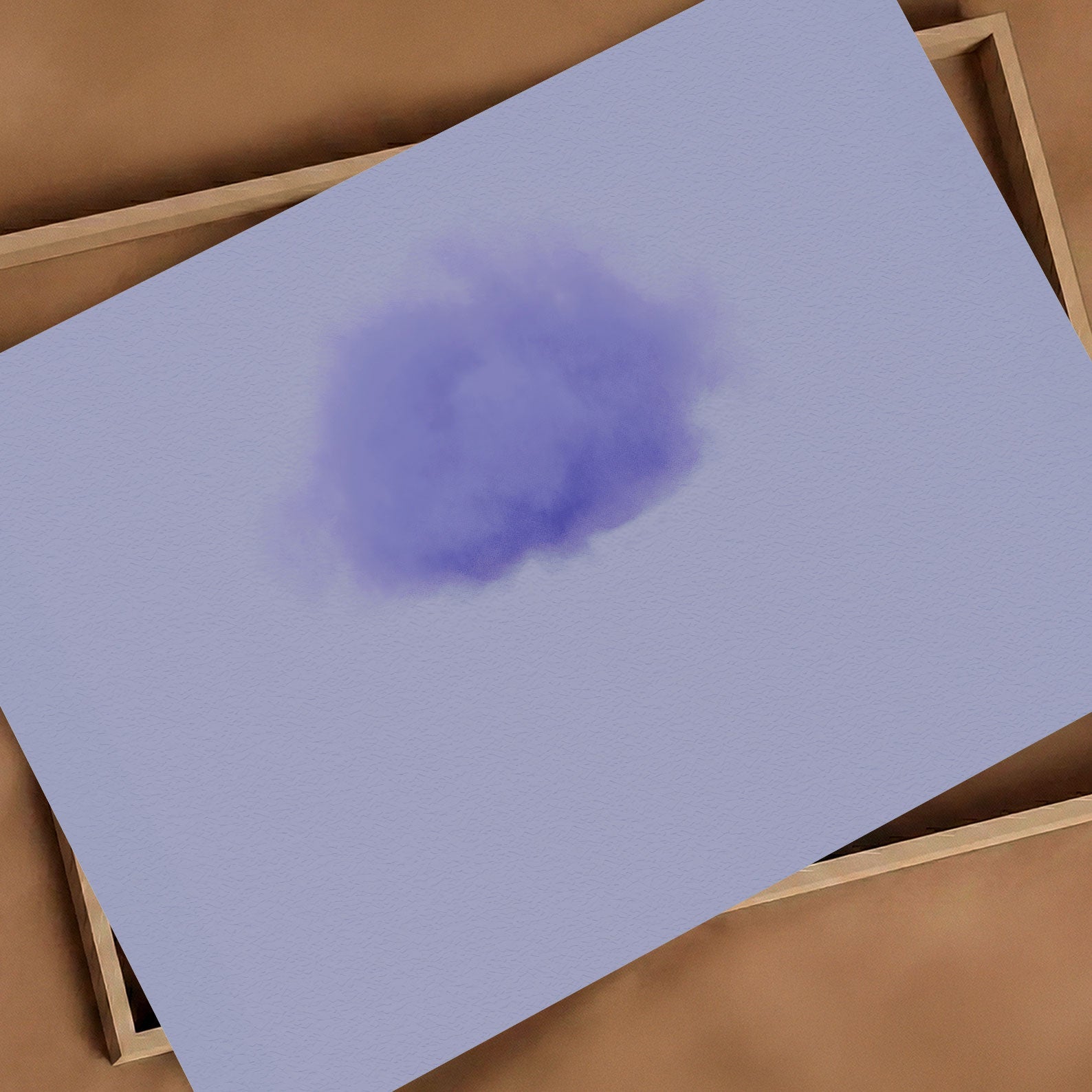 Art Print Showcase Of Petal Cloud · Periwinkle, Horizontal