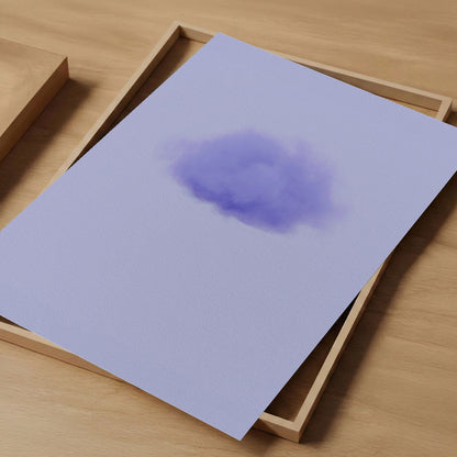 Art Print Showcase Of Petal Cloud · Periwinkle, Vertical