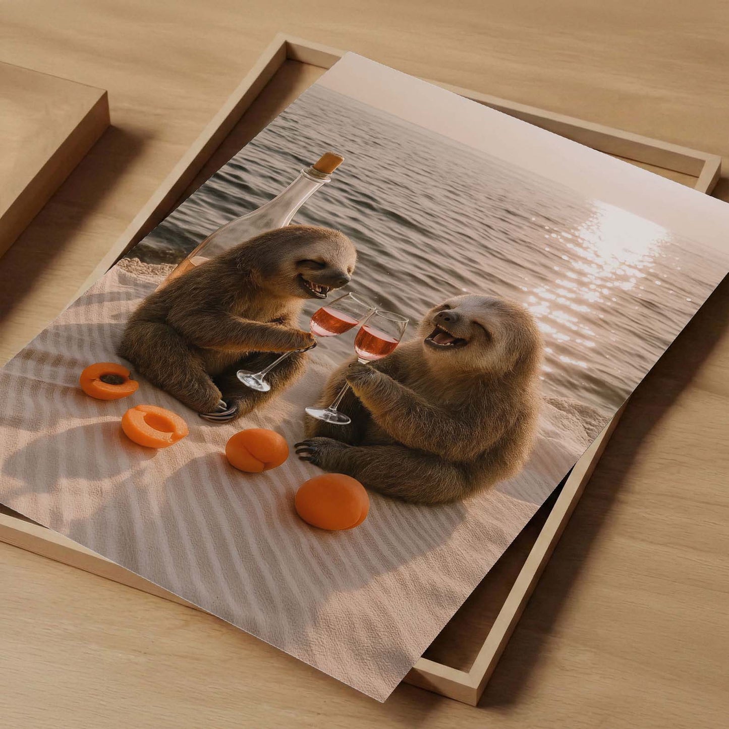 Picnic Toast II, Vertical, Art Print
