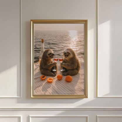Picnic Toast II, Vertical, Wall Art